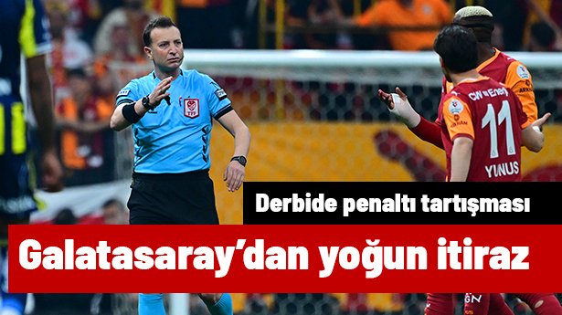 Derbide penaltı tartışması! Galatasaray'dan yoğun itiraz, Yasin Kol 'Devam' dedi